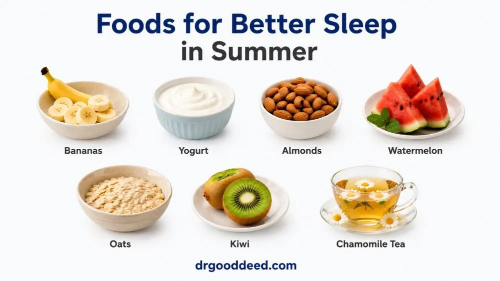 Best Foods That Help You Sleep Better in Summer: What to Eat for Restful Nights 6 Foods for Better Sleep in Summer
