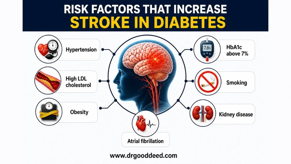 Strokes and Diabetes: How Blood Sugar Increases Stroke Risk 6 Risk Factors That Increase Stroke in Diabetes