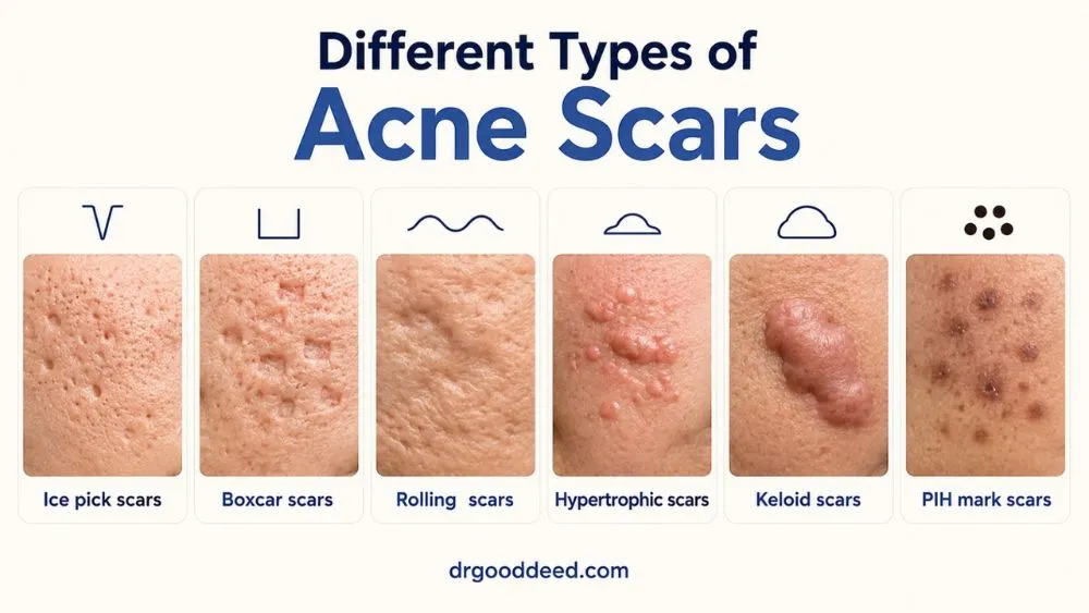 Types of Acne Scars: How to Identify Them and Best Treatment Options 6 Different Kinds of Acne Scars
