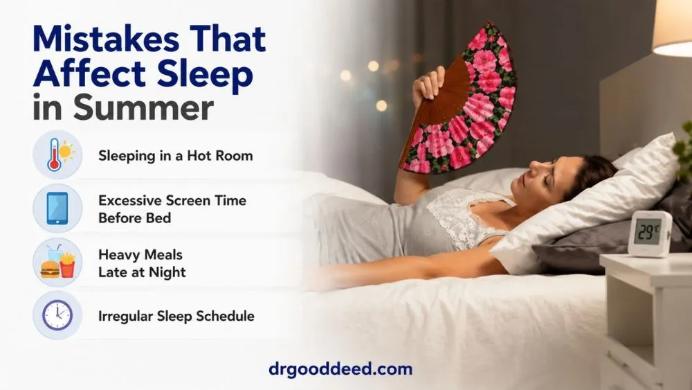 Mistakes That Affect Sleep in Summer
