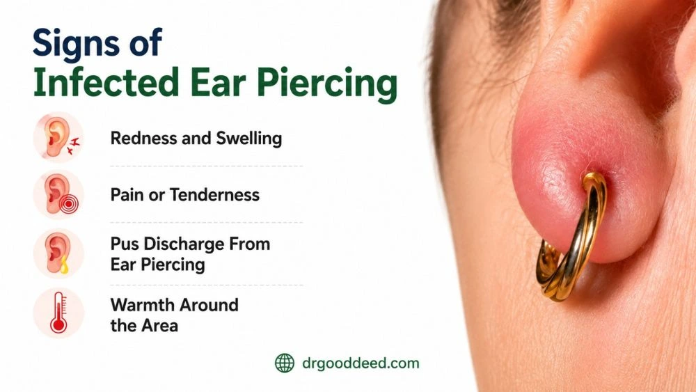 How to Treat Infected Ear Piercing: Signs, Causes, and Safe Remedies 6 Signs of Infected Ear Piercing