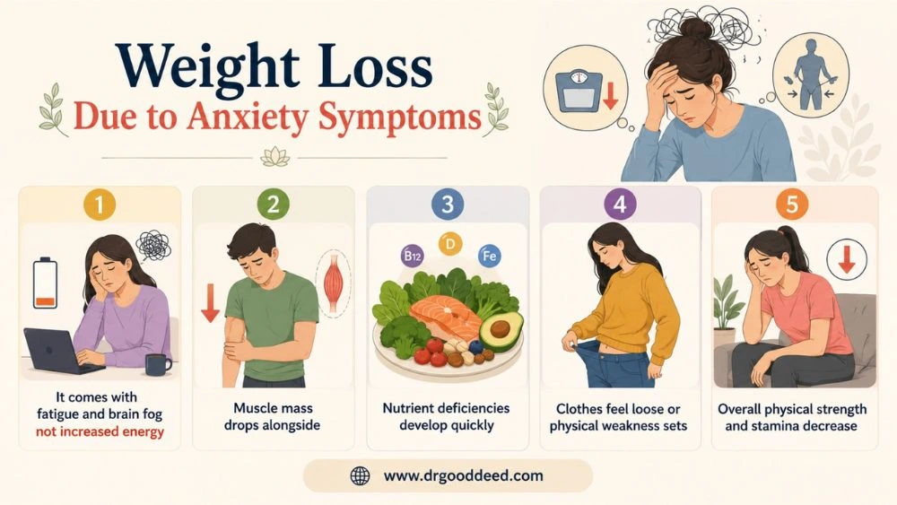 Can Anxiety Cause Loss of Appetite? Causes, Symptoms, and Solutions 6 Weight Loss Due to Anxiety Symptoms