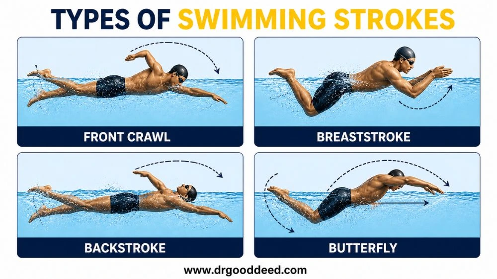 Types of Swimming Strokes 