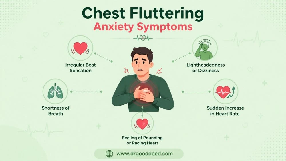 Can Anxiety Cause Heart Palpitations? Causes, Symptoms, and Relief 6 Chest Fluttering Anxiety Symptoms