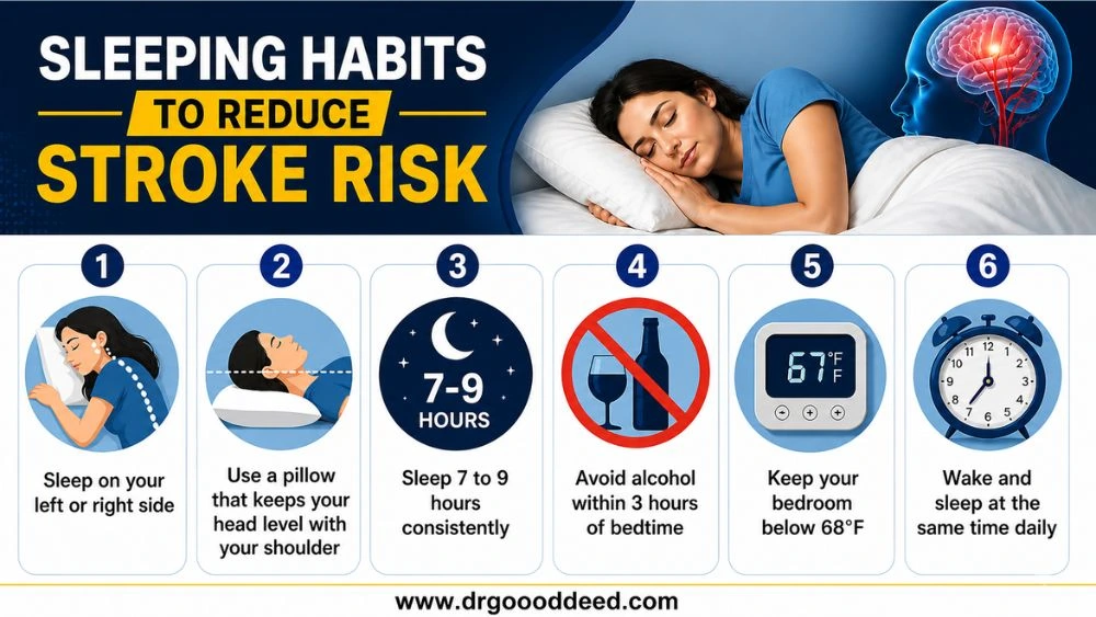 Best Sleeping Position to Avoid Stroke: What Science Says 6 Sleeping Habits to Reduce Stroke Risk