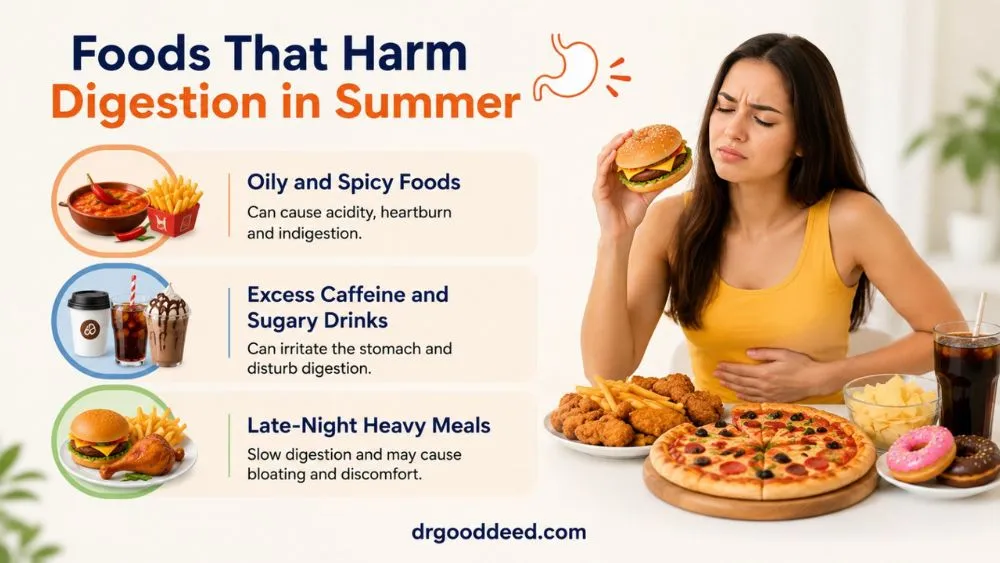 Foods That Harm Digestion in Summer
