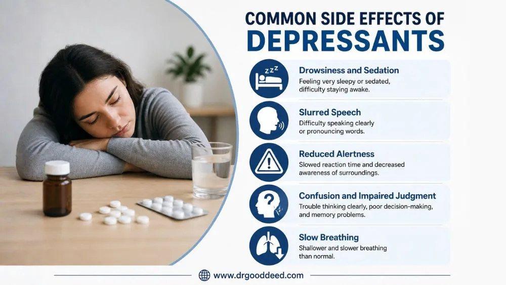 Effects of Depressants on the Body: Short-Term and Long-Term Risks 6 Common Side Effects of Depressants