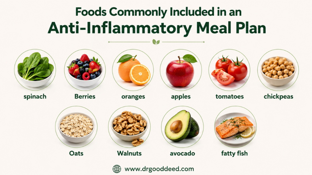 Foods Commonly Included in an Anti-Inflammatory Meal Plan