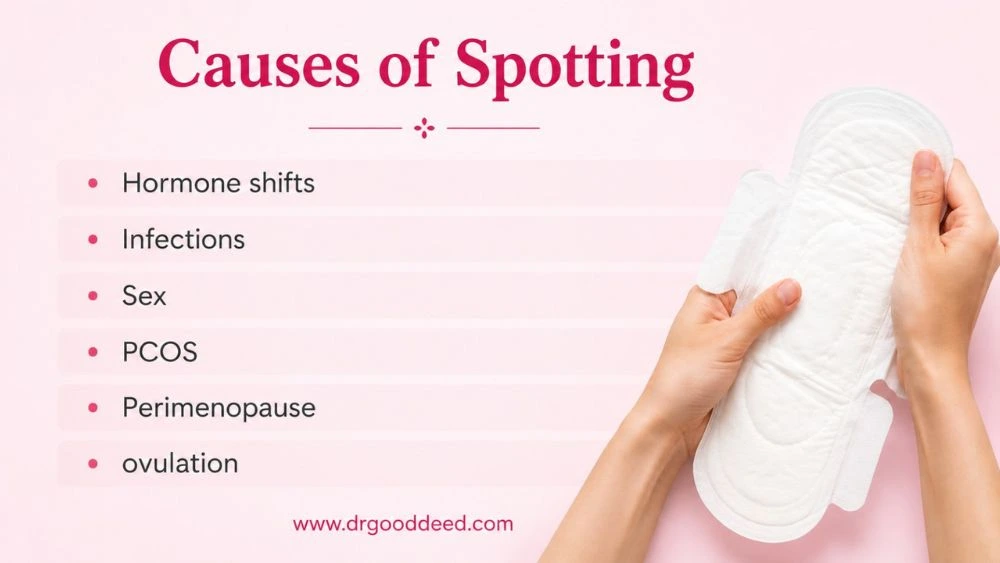 Spotting Instead of Period: Causes, Pregnancy Signs, and When to Worry 6 Causes of Spotting