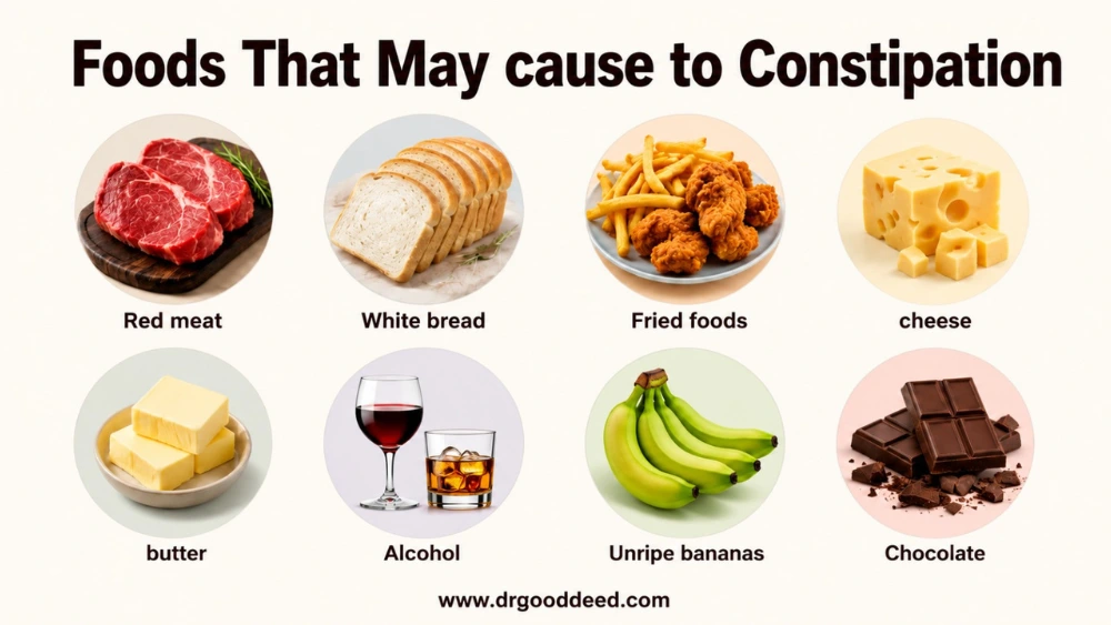 Foods That May Cause to Constipation