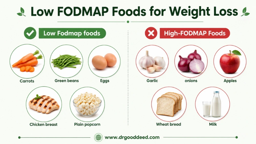 Low FODMAP Foods for Weight Loss