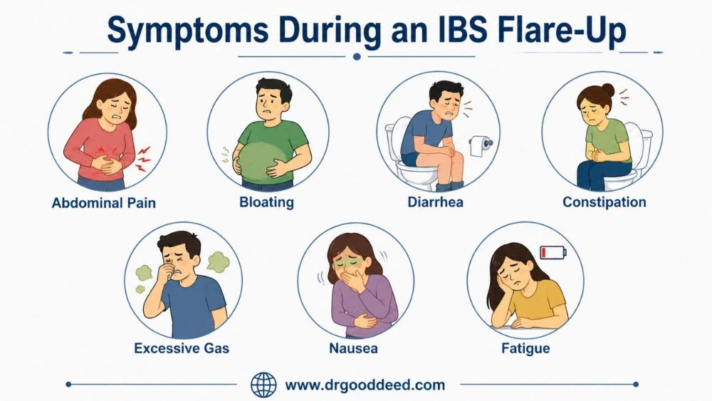 Common Symptoms During an IBS Flare-Up