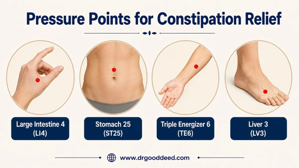 Pressure Points for Constipation Relief