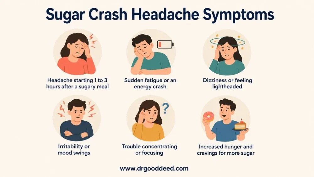 Sugar Crash Headache Symptoms
