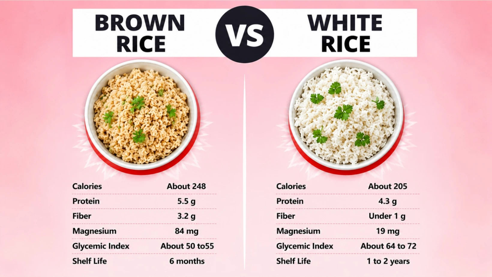 Difference Between Brown Rice and White Rice