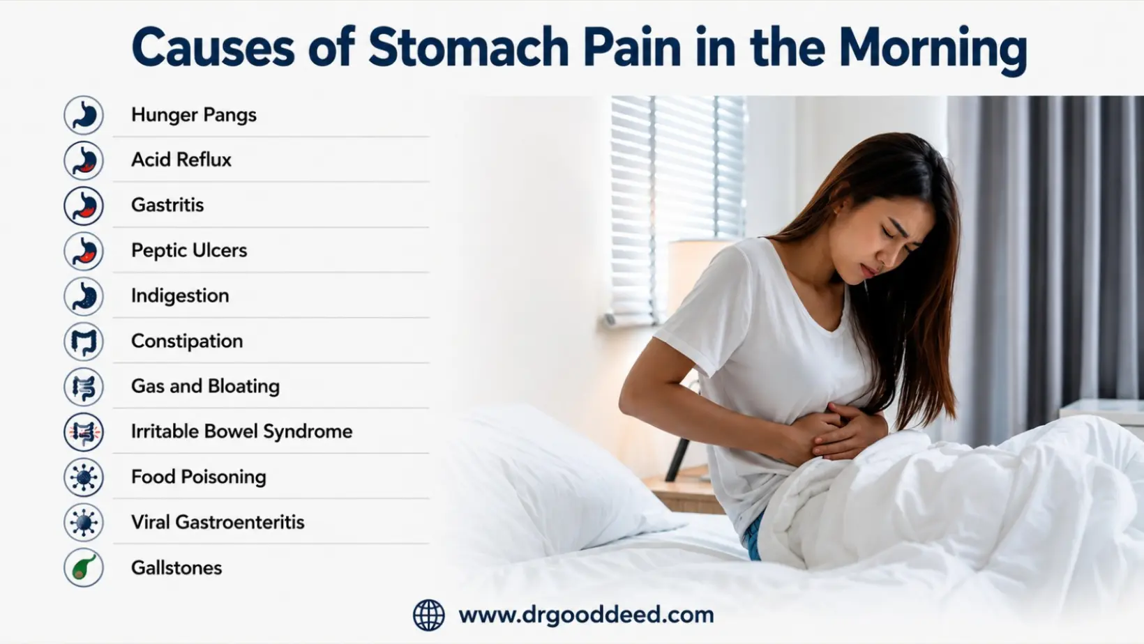 Causes of Stomach Pain in the Morning