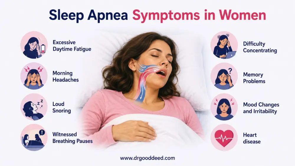 Sleep Apnea Symptoms in Women