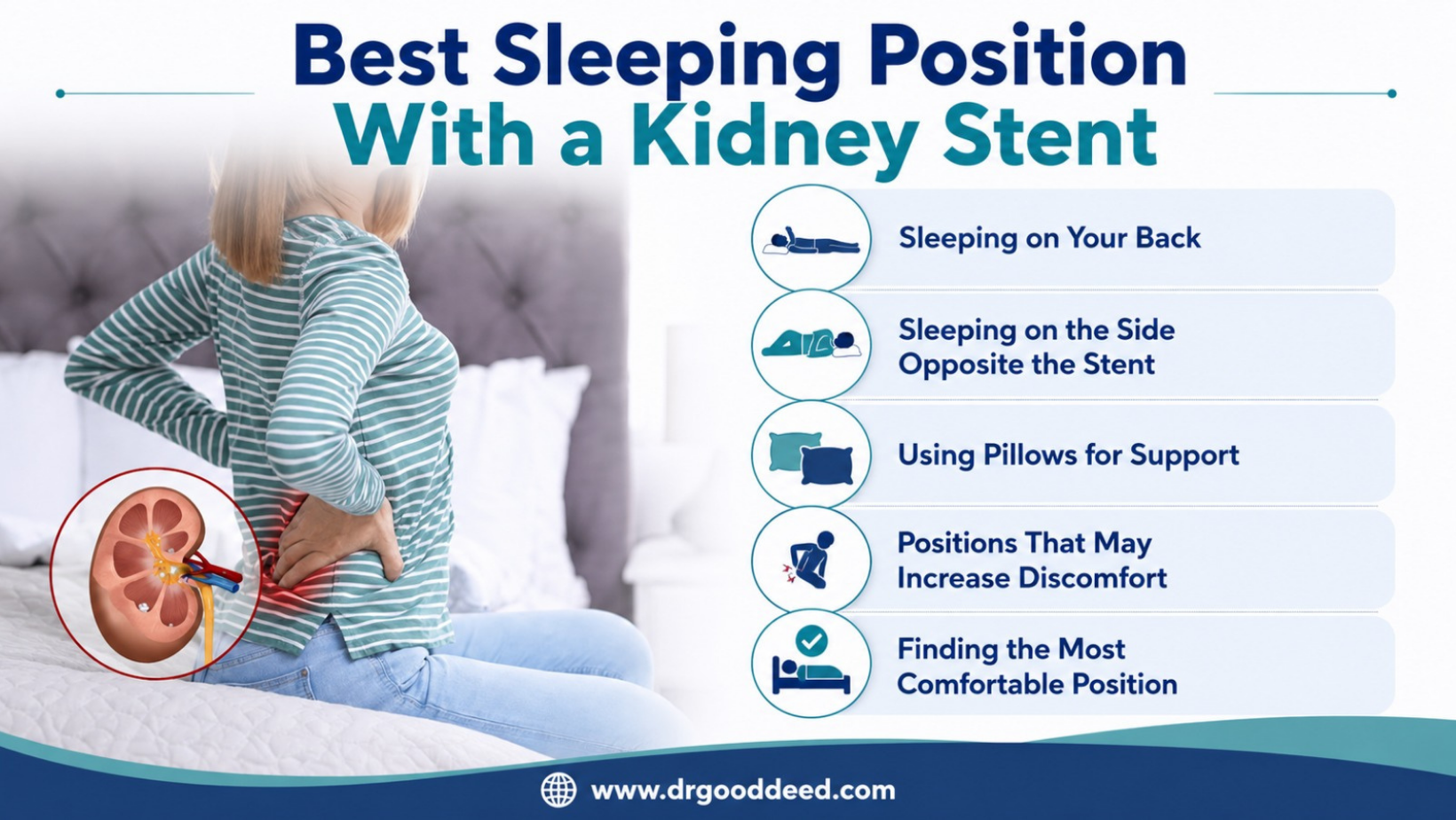 Best Sleeping Position With a Kidney Stent