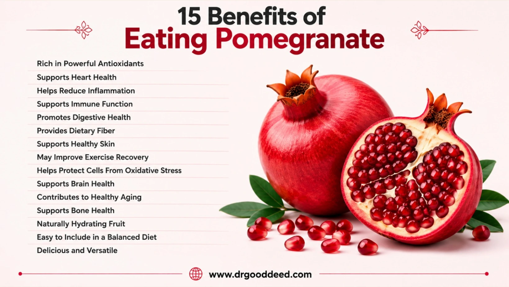 Benefits of Eating Pomegranate