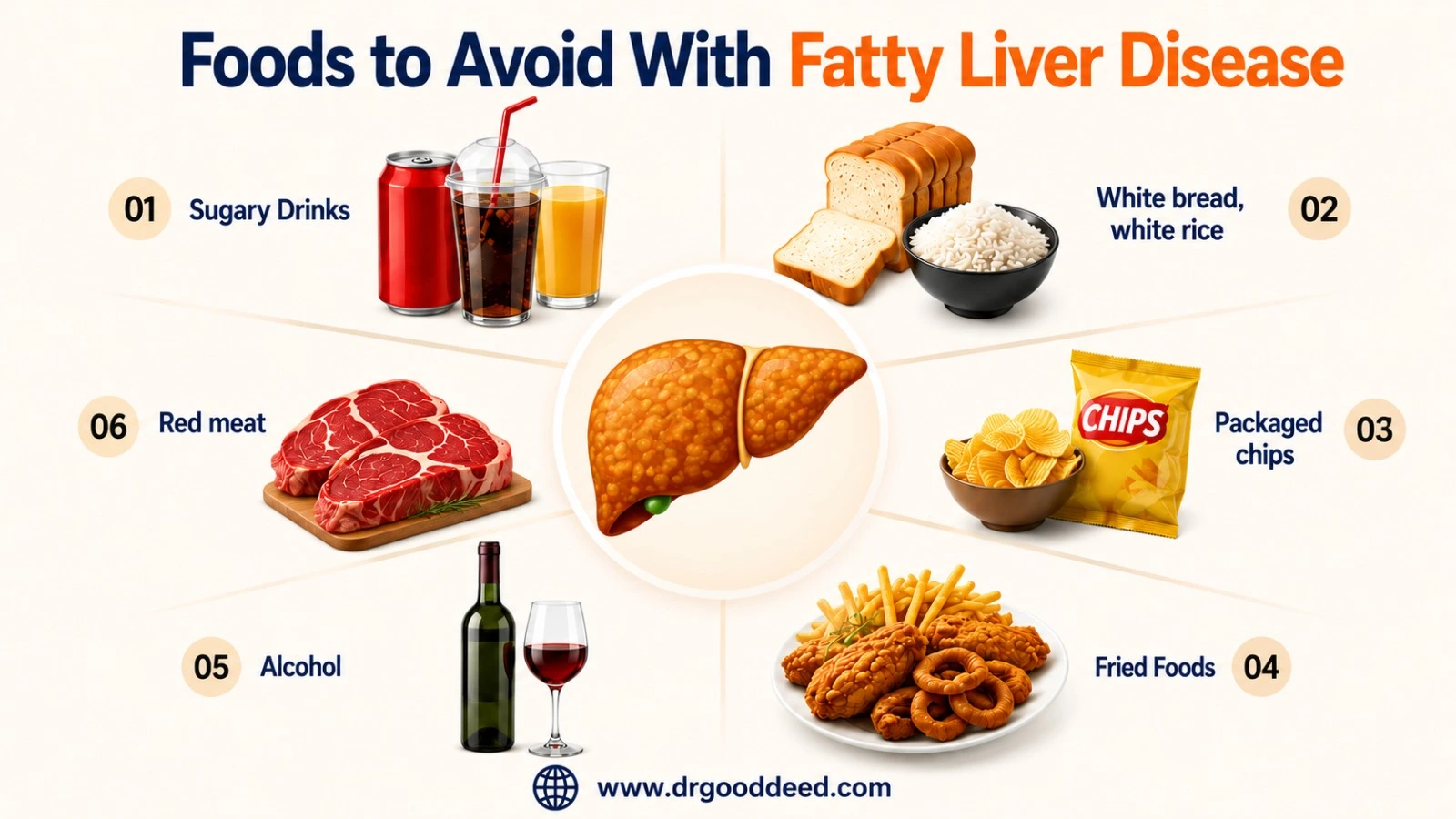 Foods to Avoid With Fatty Liver Disease