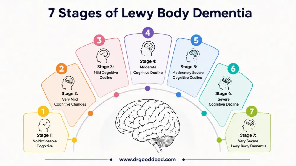 7 stages of Lewy body dementia