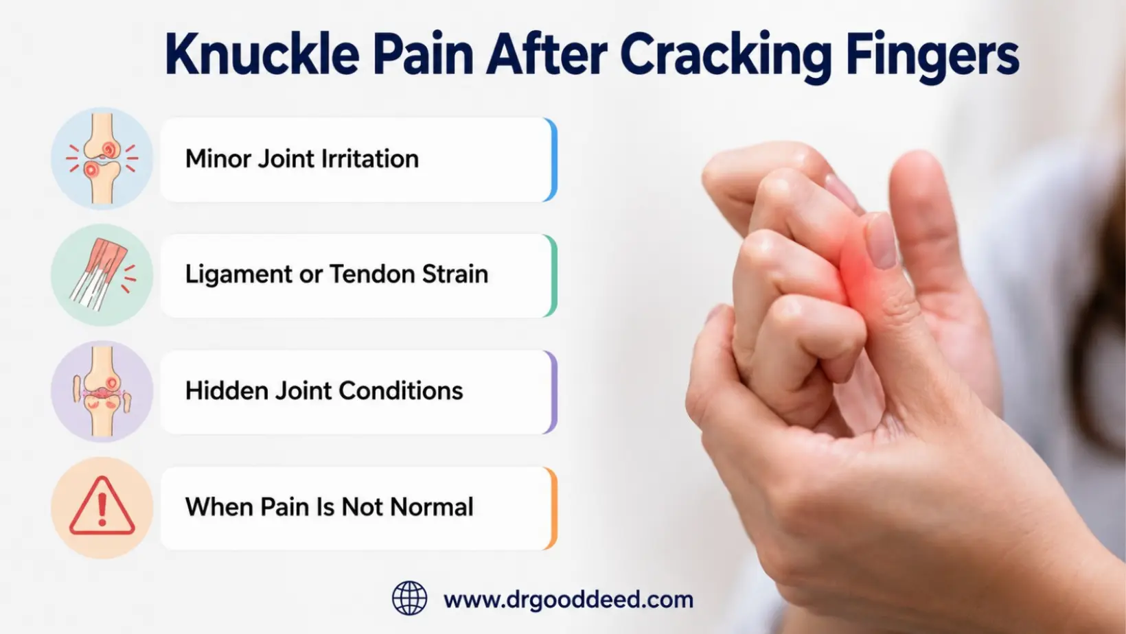 Knuckle Pain After Cracking Fingers