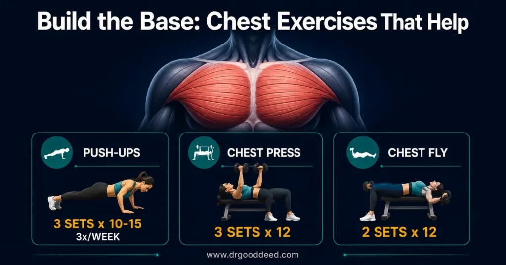 Chest exercises plan for sagging breasts