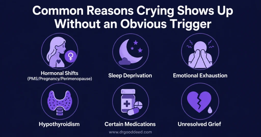 Common causes of unexplained crying hormones, sleep, thyroid