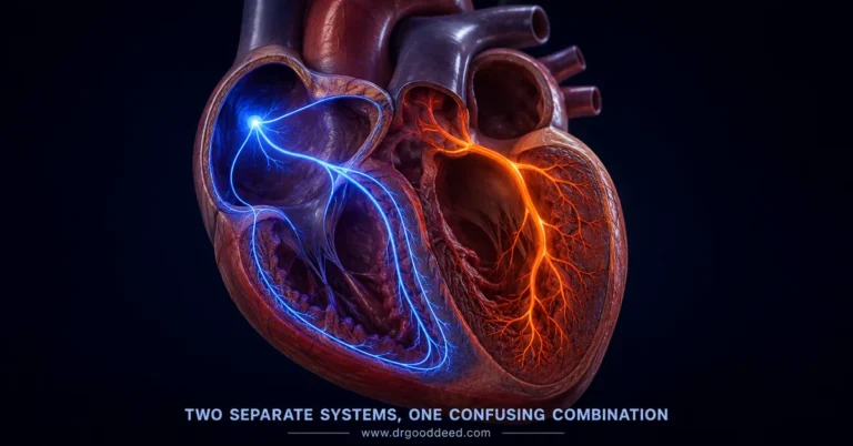 High blood pressure low pulse two separate systems