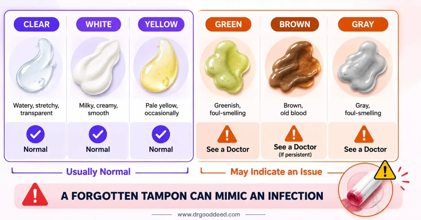 Vaginal Discharge Color Guide: What Each Color Means