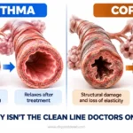Asthma vs COPD symptoms reversibility myth busted
