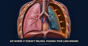 Collapsed lung symptoms pneumothorax pleural space air