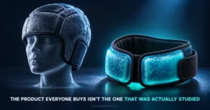 Cooling caps for migraine relief product vs studied design