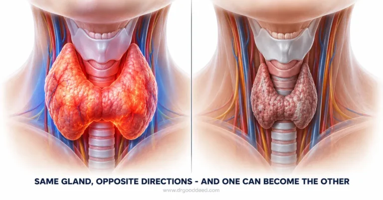 Graves disease vs Hashimotos disease thyroid comparison