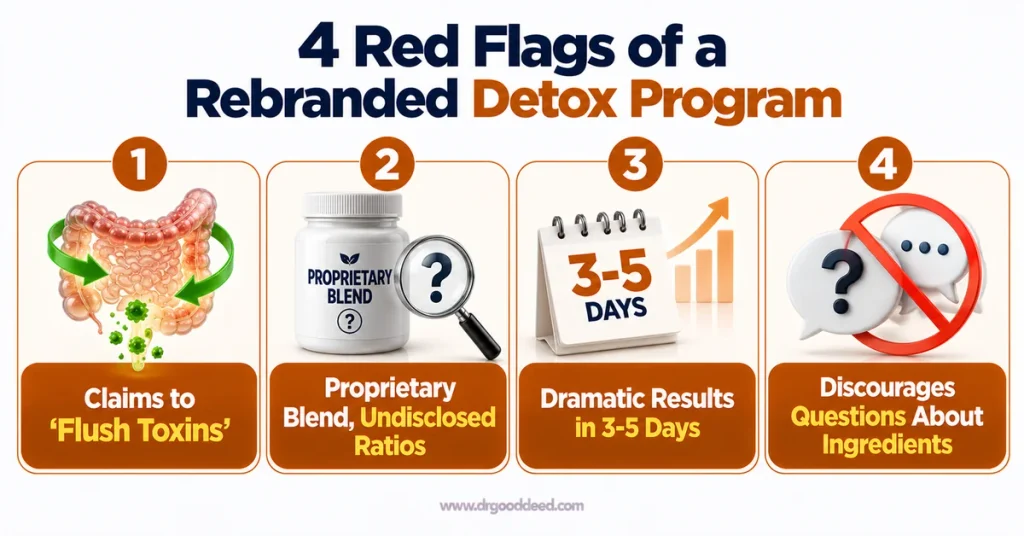 Gut reset program detox red flags checklist