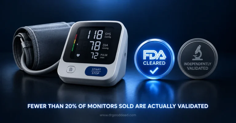 Home blood pressure monitors FDA vs validated badge