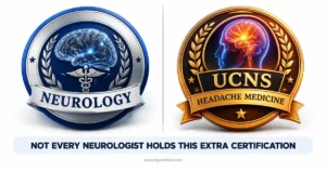 Migraine clinic vs neurologist UCNS certification difference