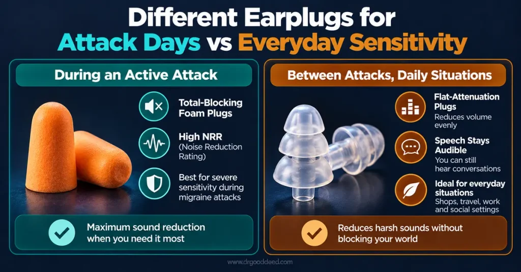Migraine earplugs for attack days vs daily use guide 