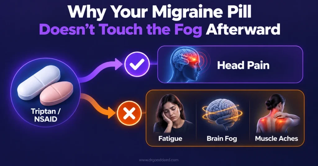 Migraine medication does not treat postdrome fatigue
