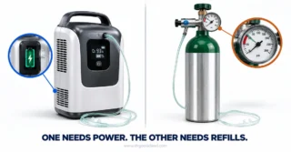 Oxygen Concentrator vs Oxygen Tank: What’s the Real Difference?