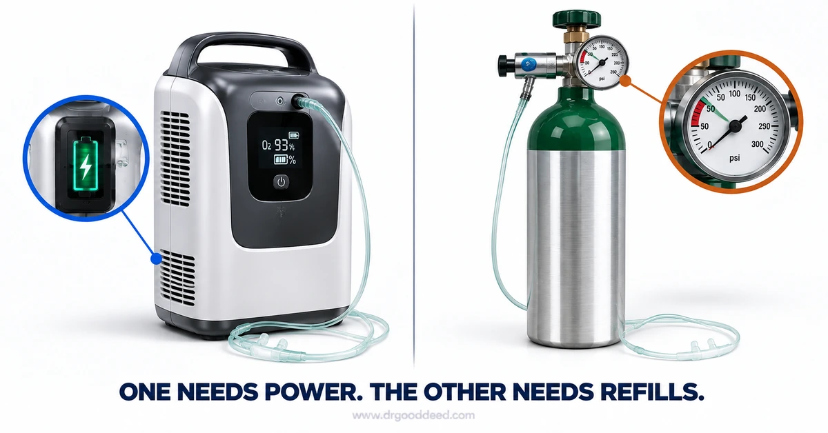Oxygen Concentrator vs Oxygen Tank: What’s the Real Difference?