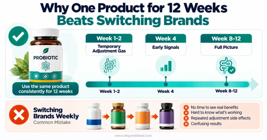 Probiotic trial period 12 weeks single product