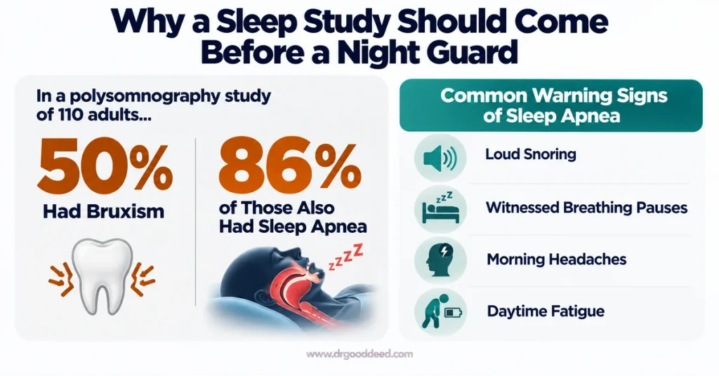 Teeth grinding and sleep apnea overlap statistics 