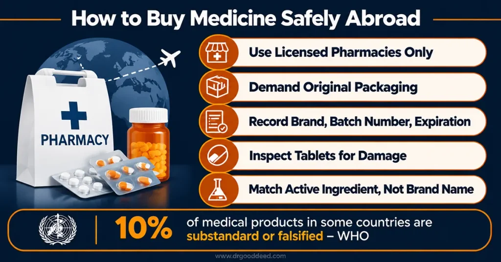 buying-medicine-safely-abroad-pharmacy-checklist
