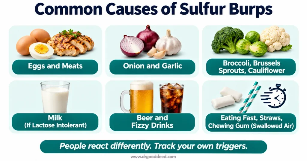 common-causes-of-sulfur-burps-foods-swallowed-air-chart