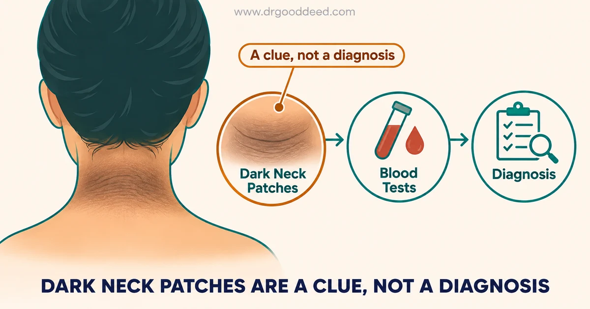 Dark Velvety Patches on the Neck: Is It Insulin Resistance?